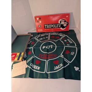 Vintage 1962 Cadaco Tripoley Crown Edition #225 Board Game